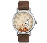 Timex Reloj Analógico para Unisex Adulto de Cuarzo con Correa en Cuero TW2U86200