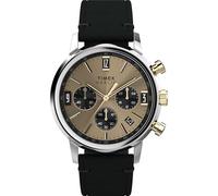 Timex Reloj automático Marlin de 40 mm para Hombre, Negro/Dos Tonos/champán, Moderno