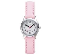 Timex Reloj Con Correa De Piel Rosa Para Mujer Y Niño T79081 Relojes