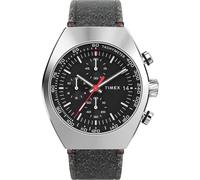 Timex Reloj cronógrafo de cuarzo para hombre con correa de cuero Legacy Tonneau Chrono