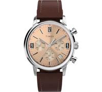 Timex Reloj Cronógrafo para Hombres de Cuarzo con Correa en Cuero TW2W51400