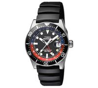 TIMEX Reloj de pulsera para hombre, Timex Deep Water Reef, reloj Deep Water Leaf, TW2W75000 cuarzo, resistente al agua hasta 20 ATM, cristal de zafiro, esfera negra, acero inoxidable