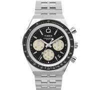 Timex Reloj Digital de Cuarzo para Hombre con Correa de Acero Inoxidable TW2V42600H7, Negro