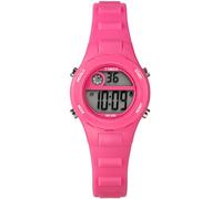 Timex Reloj digital para niños de 27 mm, correa rosa, esfera digital, caja rosa, Rosado
