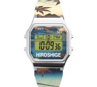 Timex Reloj Digital Unisex The Met Hiroshige, Multicolor, Correa