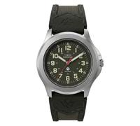 Timex Reloj Expedition Field de 39 mm para Hombre, Correa Verde, Esfera Verde, Caja Plateada