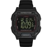 Timex Reloj Expedition Ridge de 43 mm para hombre, color negro, dos piezas, esfera digital de liberación rápida, caja negra