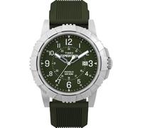 Timex Reloj Expedition Ridge de 45 mm para Hombre, Verde/Tono Plateado/Verde
