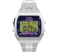 Timex Reloj Fortnite para Hombre, Acero Inoxidable/Acero Inoxidable/Digital