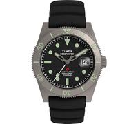 Timex Reloj Hombre Deep Water Reef 41mm, Negro/Titanio/Negro/Plata, Casual