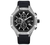 Timex Reloj cronógrafo analógico TW2V99300 de cuarzo, correa de silicona para hombre