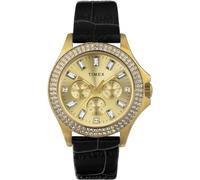 Timex Reloj Multiesfera para Mujer'S de Cuarzo con Correa en Cuero TW2W10900