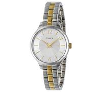 【TIMEX】Reloj unisex Timex Trend TW2W98100 de cuarzo resistente al agua 30 m esfera acrílica plateada de latón [importación paralela], Plata 20 pies