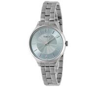 【TIMEX】Reloj unisex Timex Trend TW2W98400 de cuarzo resistente al agua 30 m esfera azul claro de latón [importación paralela], Azul Claro