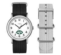 Timex - Reloj unisex Weekender Box Set de 38 mm - NY Jets, Negro -