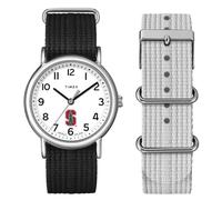 Timex - Reloj unisex Weekender Box Set de 38 mm - Stanford Cardinal, Negro -