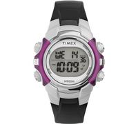 Timex Sport - Reloj de 33 mm unisex, correa de resina negra, esfera digital, caja negra TW5M62700
