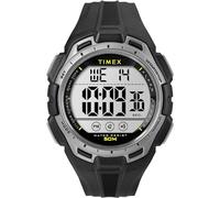 Timex Sport - Reloj de 43 mm para hombre, correa de resina negra, esfera digital, caja negra TW5M63600