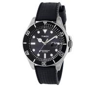 TIMEX Timex Trend TW2Y09200 - Reloj de cuarzo resistente al agua para mujer, 100 m, cristal mineral, esfera negra, acero inoxidable, color negro