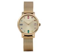 Timex Transcend TW2Y26400 - Reloj de cuarzo para mujer, malla de acero inoxidable en dorado con esfera dorada, 31 mm