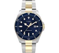 Timex Trend - Reloj para Hombre de 42 mm, Pulsera de Silicona Negra, Esfera Negra, Caja en Tono Plateado TW2W71400