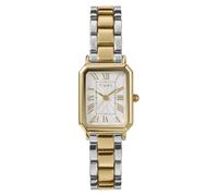 Timex Trend Reloj para Mujer, Correa de aleación Bicolor, Esfera Blanca, Caja Bicolor, 21 mm, TW2Y01300
