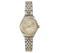 Timex Trend TW2W90900 - Reloj de Mujer 25 mm, Correa Bicolor de Acero Inoxidable, Esfera en Tono Dorado y Caja Bicolor