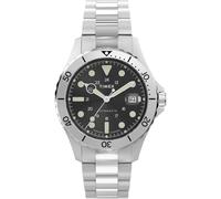 Timex Trend TW2Y15300 - Reloj de Hombre 41 mm, Brazalete de Acero Inoxidable, Esfera Negra y Caja de Acero Inoxidable