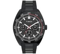 Timex Trend TW2Y22800 - Reloj de Hombre 45 mm, Correa de Acero Inoxidable Negro, Esfera y Caja Negra