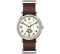 Timex Tribute NHL Weekender - Correa de piel de cuarzo para hombre (40 mm), Nashville Predators,