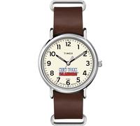 Timex Tribute NHL Weekender - Correa de piel de cuarzo para hombre (40 mm), New York Islanders