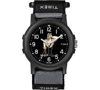 Timex Tribute Reloj unisex Collegiate Recruit de 38 mm, correa de tela negra Purdue Boilermakers, Purdue Boilermakers, Moderno