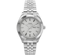 Timex TW2U78700 Reloj analógico de Cuarzo para Mujer con Correa de Acero Inoxidable, Plateado., Pulsera, Plateado., Pulsera
