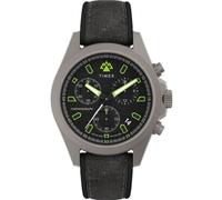 Timex Expedition North - Reloj de 43 mm para hombre, goma sintética negra, esfera negra de dos piezas, caja de titanio TW2V96300