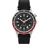 Timex UFC Mechanical Street - Reloj de 45 mm para hombre, correa de poliuretano negra, esfera dorada, caja en tono dorado TW2V86500