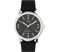 Timex TW2W33900 Reloj para hombre, reloj automático Marlin, negro, negro, negro, clásico, negro, Clásico