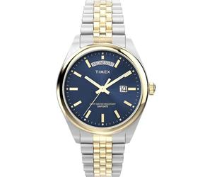 Timex TW2W42600VQ - Reloj analógico de Cuarzo para Hombre con Correa de Acero Inoxidable, Bicolor