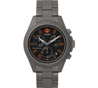 Timex TW2W45700 Expedition North Field Chrono Expedition North Field Chrono - Reloj de cuarzo para hombre, esfera negra, acero inoxidable, cristal de zafiro, color negro, tipo pulsera