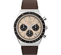 Timex Reloj Cronógrafo para para Hombre de Cuarzo con Correa en Cuero TW2W51800