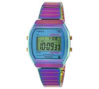 Timex TW2W57100 Timex 80 - Reloj de cuarzo acrílico de acero inoxidable para mujer, esfera multicolor, multicolor