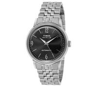 Timex TW2W93200 Reloj unisex, Marlin TW2W93200, cuerda automática, resistente al agua hasta 50 m, acrílico, esfera negra, acero inoxidable, negro, Negro -, nan
