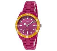 TIMEX TW2Y04600 Reloj de pulsera unisex, Timex, Trend TW2Y04600, cuarzo, resistente al agua hasta 30 m, cristal mineral, esfera rosa, plástico, rosa