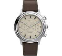Timex Reloj Cronógrafo para para Hombre de Cuarzo con Correa en Cuero TW2Y23500