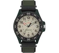 Timex TW4B34100 Expedition, Orologio da uomo da 42 mm, Colore quadrante Naturale, cassa Verde, cinturino in Tessuto Verde