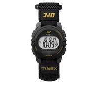 Timex UFC Unisex Rivalry 33mm Reloj - Negro Velcro Dial Digital Negro Caja Negra, Negro