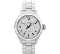 Timex Waterbury Ace TW2Y18800 - Reloj de cuarzo para hombre, pulsera de acero inoxidable con esfera plateada, 41 mm