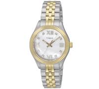 Timex Waterbury Legacy TW2V45600 - Reloj de pulsera para mujer, esfera blanca, acero inoxidable, cristal mineral, cuarzo, color dorado y blanco