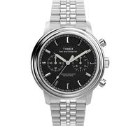 Timex Waterbury Metropolitan 41 mm Reloj de los Hombres, Acero Inoxidable/Acero Inoxidable/Negro