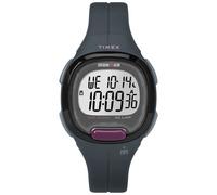 Timex Women's TW5M20000 Ironman Transit Grey Grey/Purple Resin Strap Watch