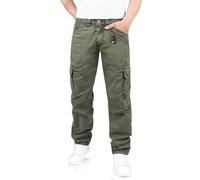 Timezone BenTZ Ben - Pantalones vaqueros cargo para hombre, Olive Wood, 30W / 34L